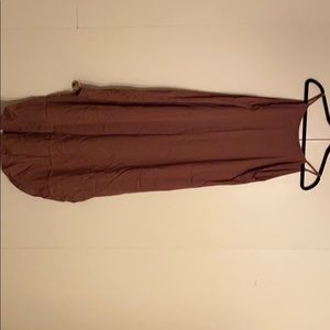 Linen Like Brown Maxi